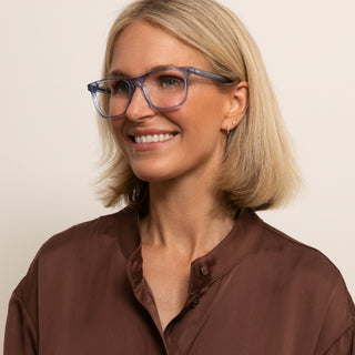 Christina Shiny Blue Readers