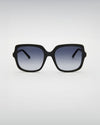 Elara Shiny Black Sunglasses
