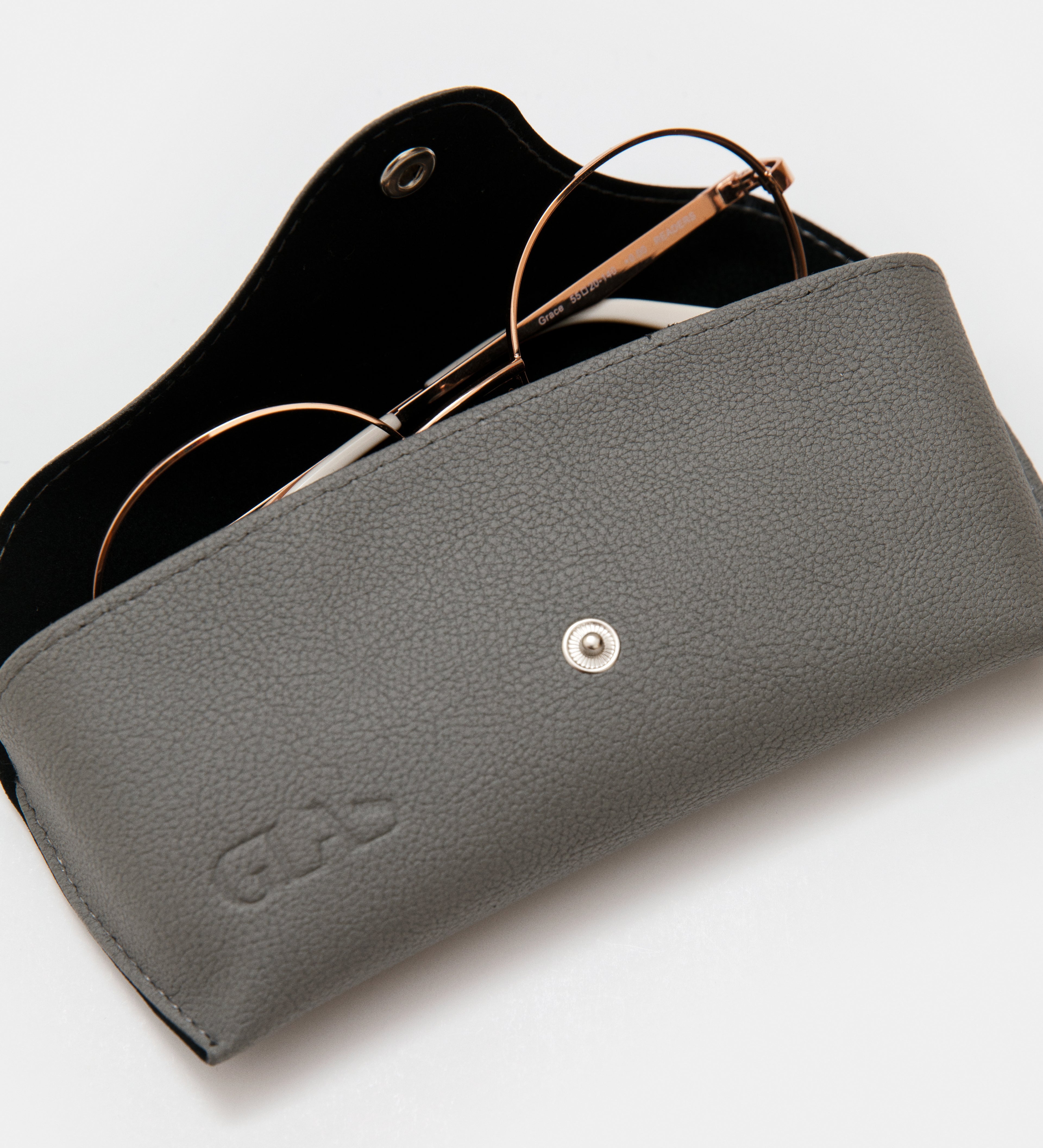 Case in vegan leather Grey