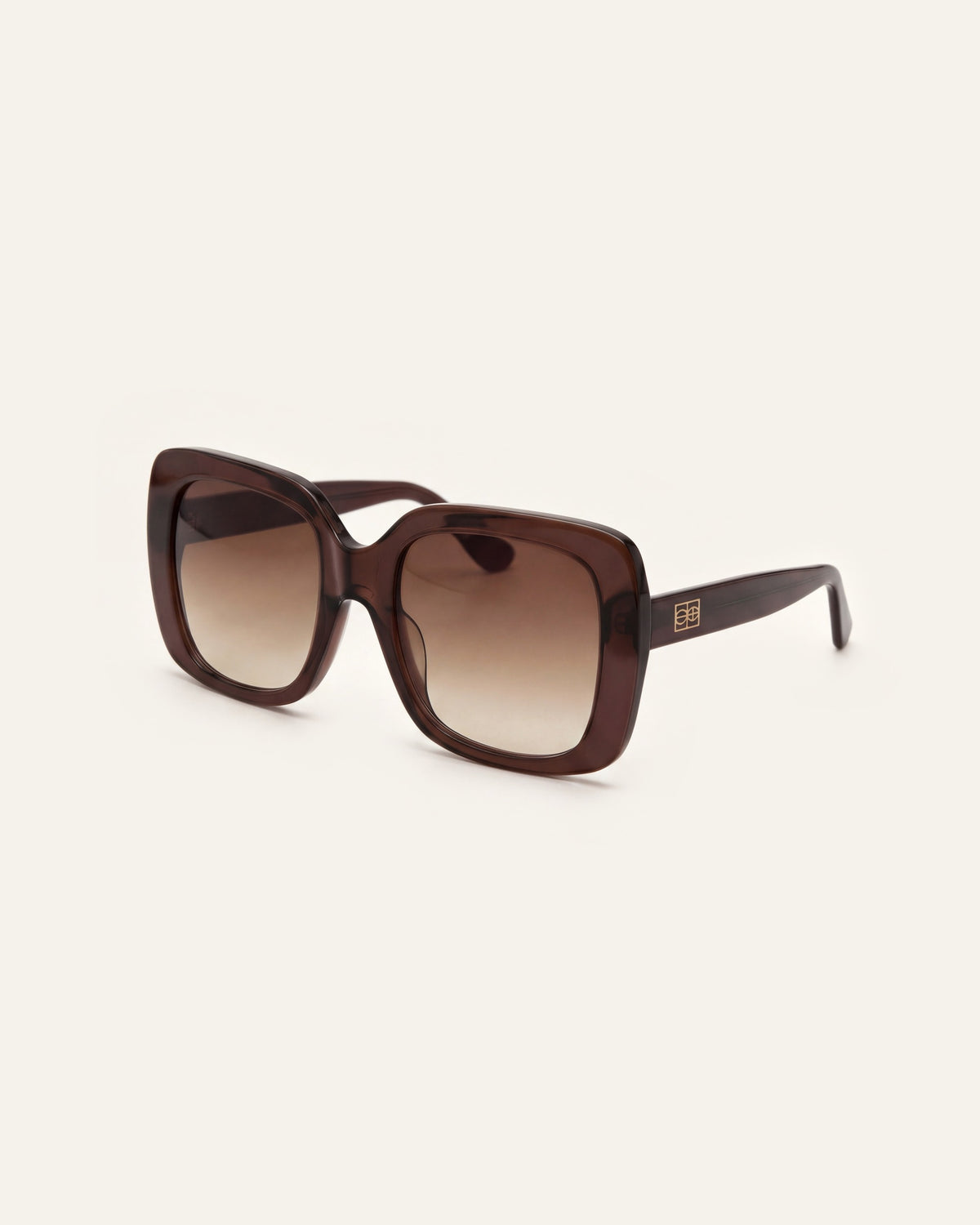 Mio Chocolate Sunglasses, three quarter