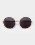 Grace Rose Gold Deep Smoke Sunglasses