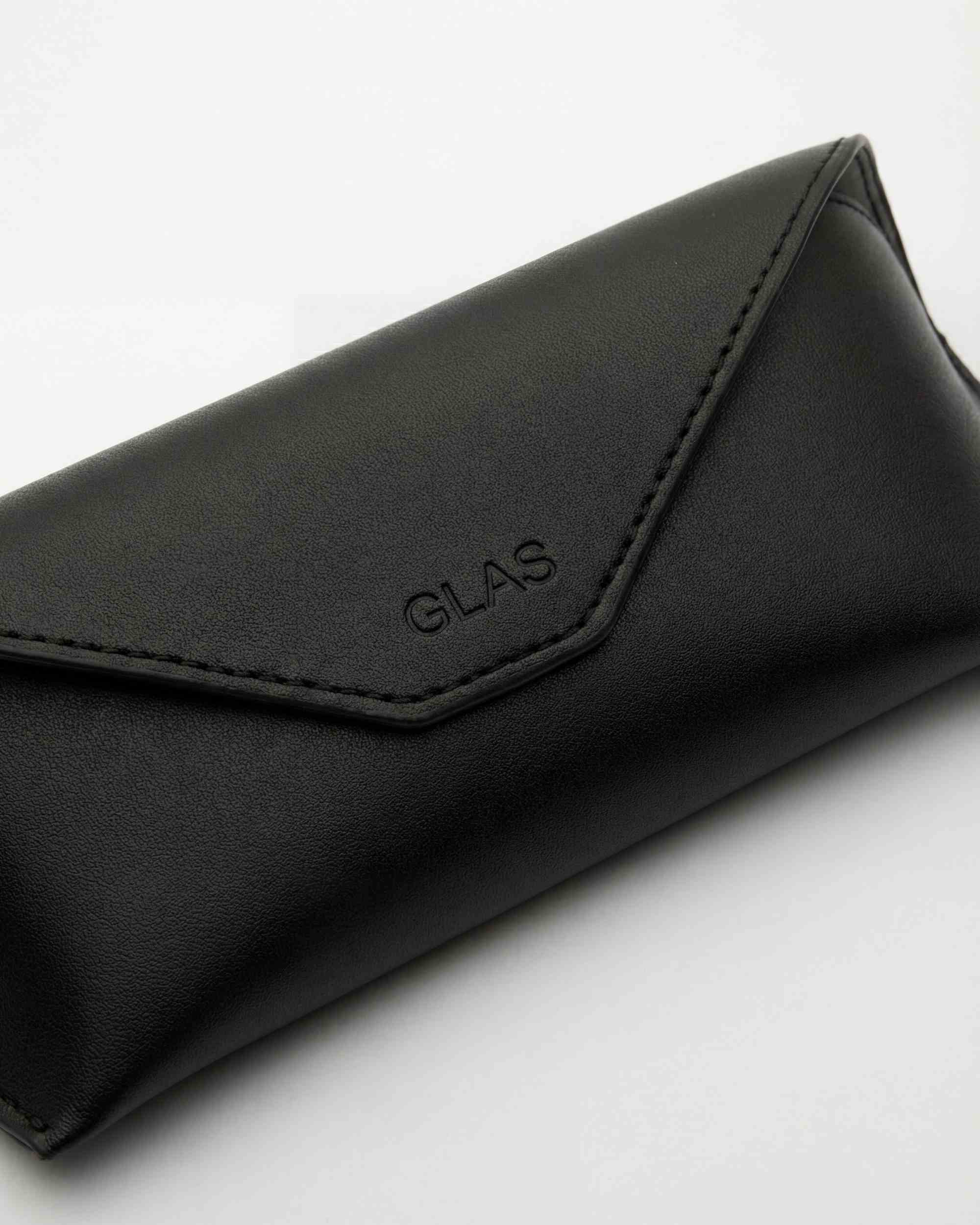 Vegan Leather Envelope Case Black